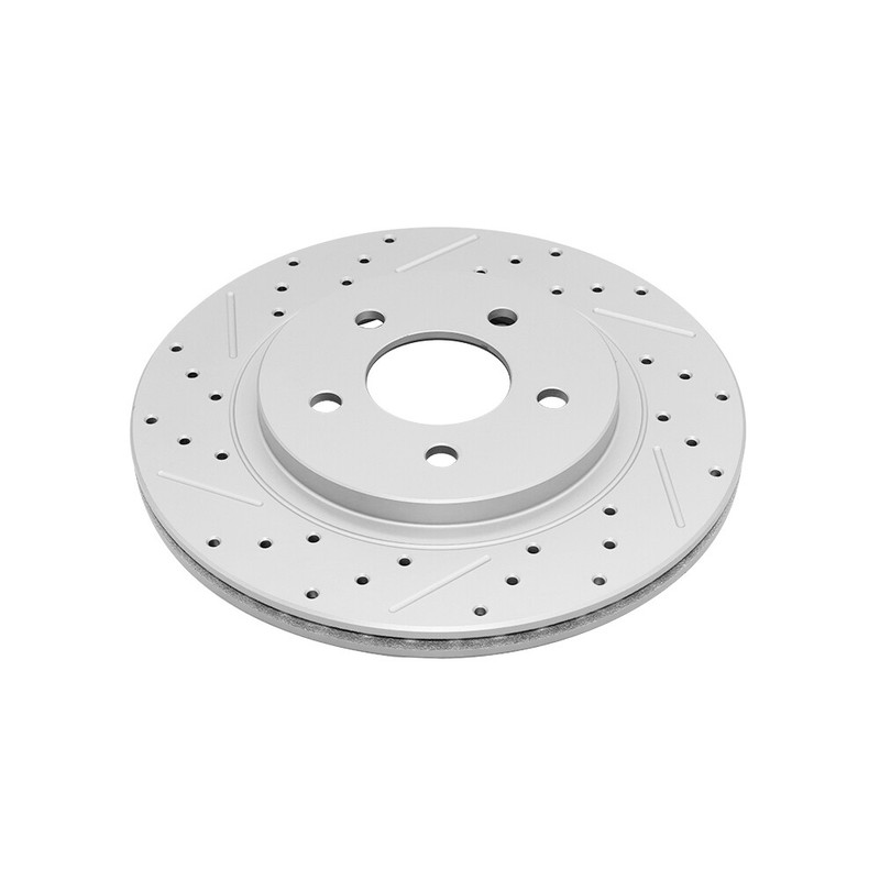 Rear Drilled & Slotted Brake Disc Rotors For 2005 - 2014 Ford Mustang gallery