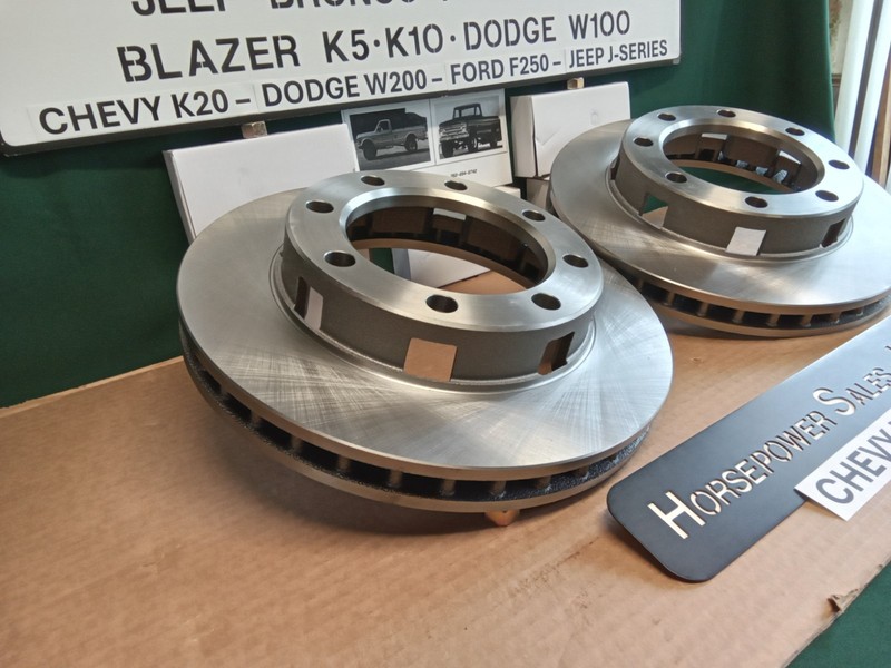 Pair of 3/4 ton, 8 Lug Dana 44 Disc Brake ROTORS for Chevy/GMC K20,K25 4x4 truck gallery