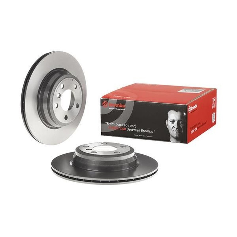 Brembo Prime Line UV Coated Vented Brake Disc Pair - 09.C117.11 Fits BMW gallery
