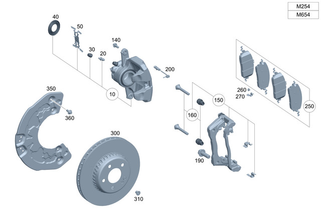 Genuine Mercedes-Benz Brake Disc 223-421-00-00
