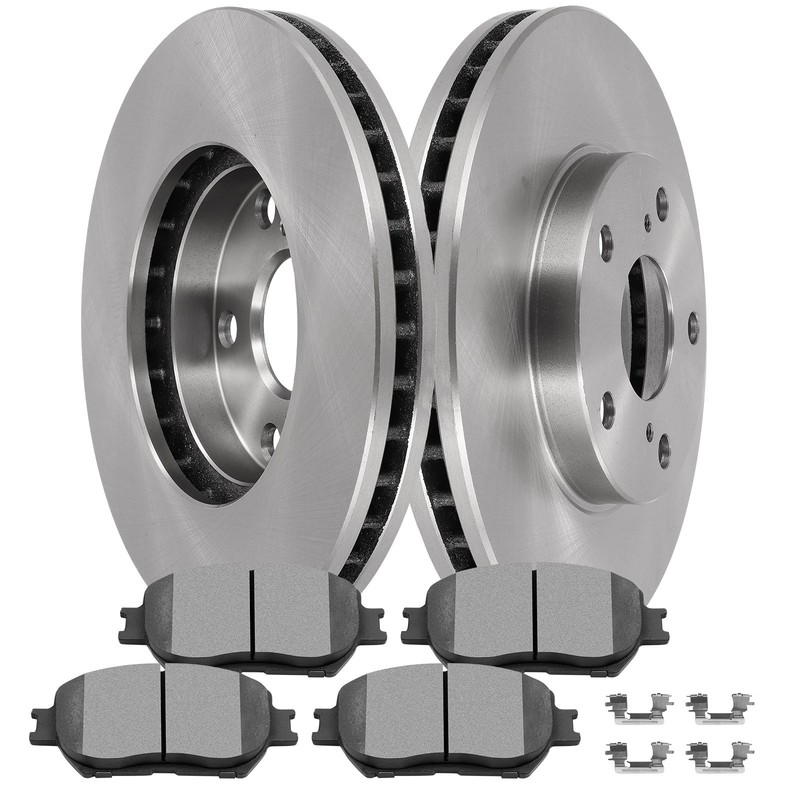 Front Disc Rotors Ceramic Brake Pads Kit For Toyota Camry 2002 – 2004 2.4L