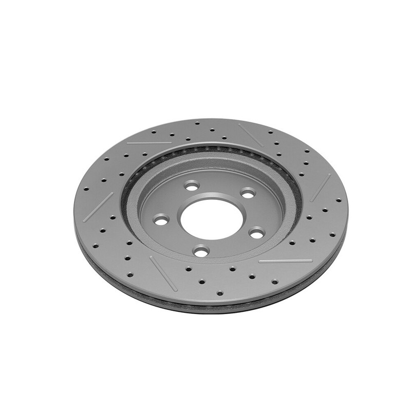 For 2005 2006 2007 Ford Mustang Rear Drilled Disc Rotors and Ceramic Brake Pads gallery