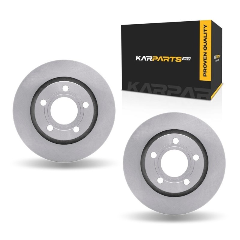 For Audi A8 2000 Brake Rotor Set Rear | Cast Iron | Rotors Only | 1-Pc Constr.