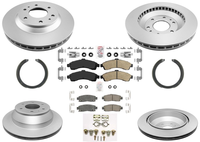 Improved Performance Disc Brake Rotors Pads Shoes For GM Trailblazer 02-05 113″