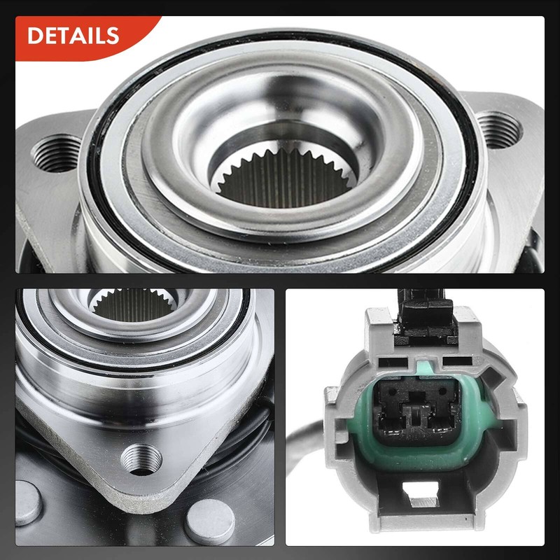A-Premium Front & Rear Disc Brake Rotor & Pad & Hub Bearing for INFINITI Nissan gallery