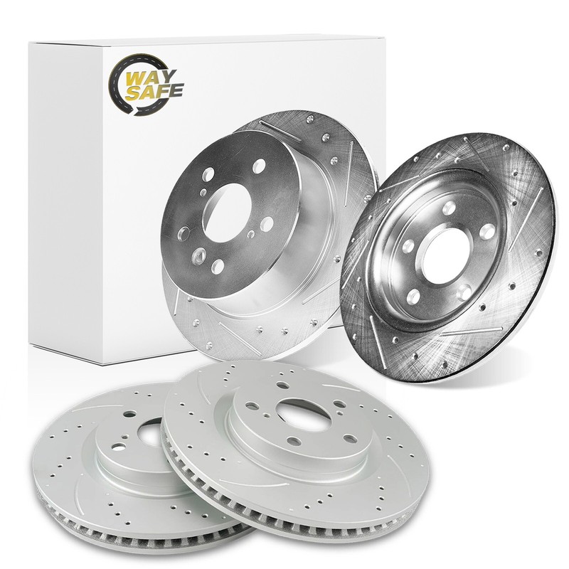 Front & Rear Drilled Brake Rotors Set of 4 for 2008 - 12 Avalon 2007 - 12 ES350 gallery