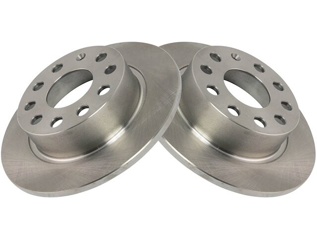 Rear TRQ Brake Rotor Set fits Audi A3 2010-2013 TDI 81CDVD