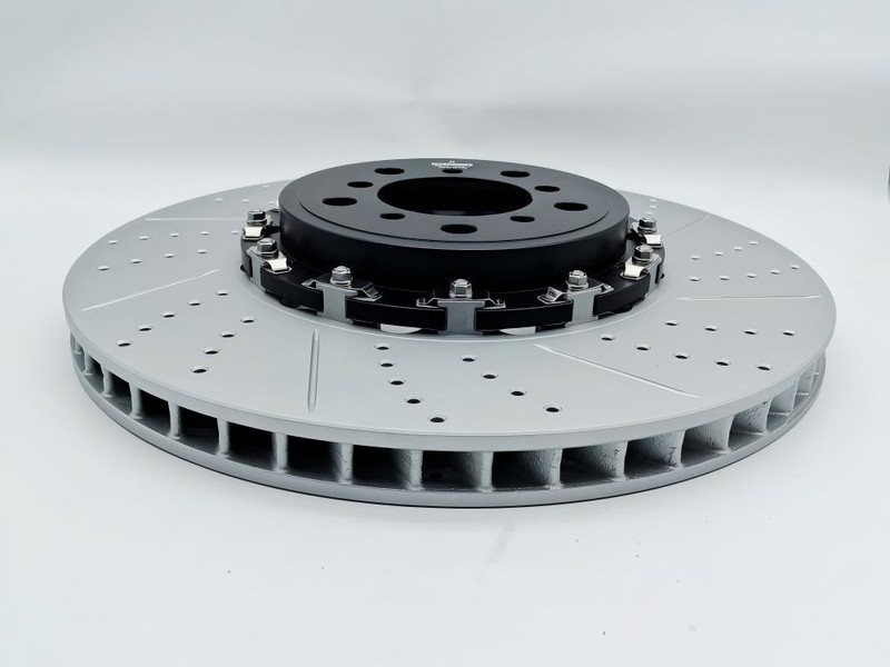 Two-Piece Floating Drilled slotted Front Brake Rotor (380x30) For BMW M4 M2 M3 gallery