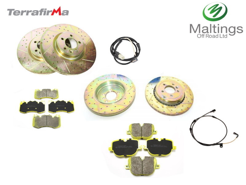 TERRAFIRMA DRILLED + GROOVED PERFORMANCE BRAKES FITS – RANGE ROVER SPORT L494