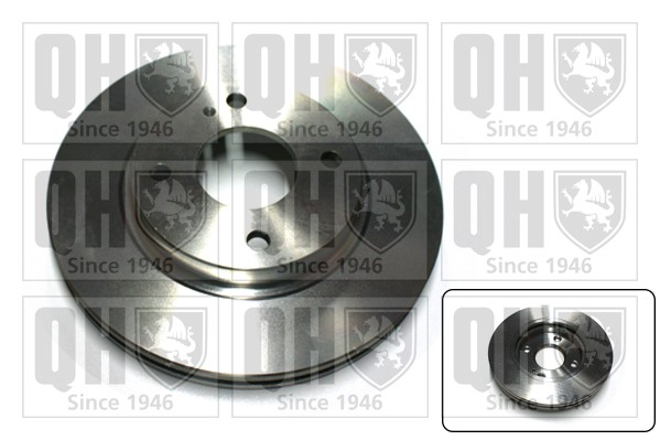 2x Brake Discs Pair Vented fits FORD FIESTA Mk6 1.25 Front 2008 on 258mm Set QH gallery
