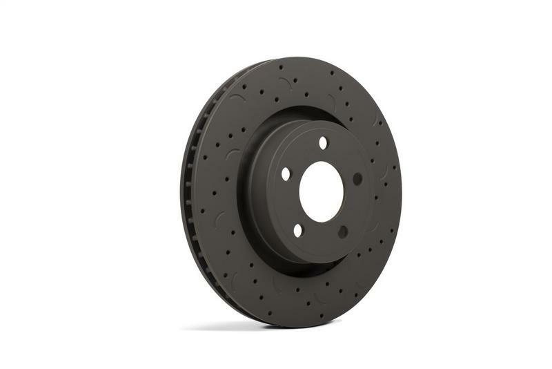 Hawk Performance HTC4953-AB Talon Cross Drilled And Slotted Brake Rotors