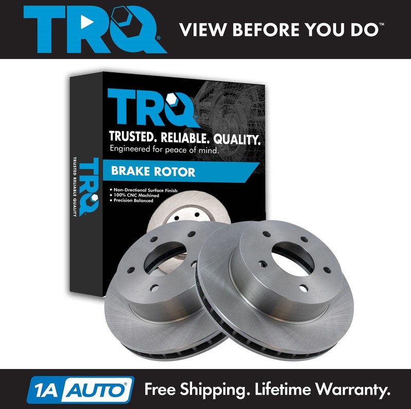 TRQ Front Brake Rotors Set For 1990-2002 Chevrolet Astro GMC Safari