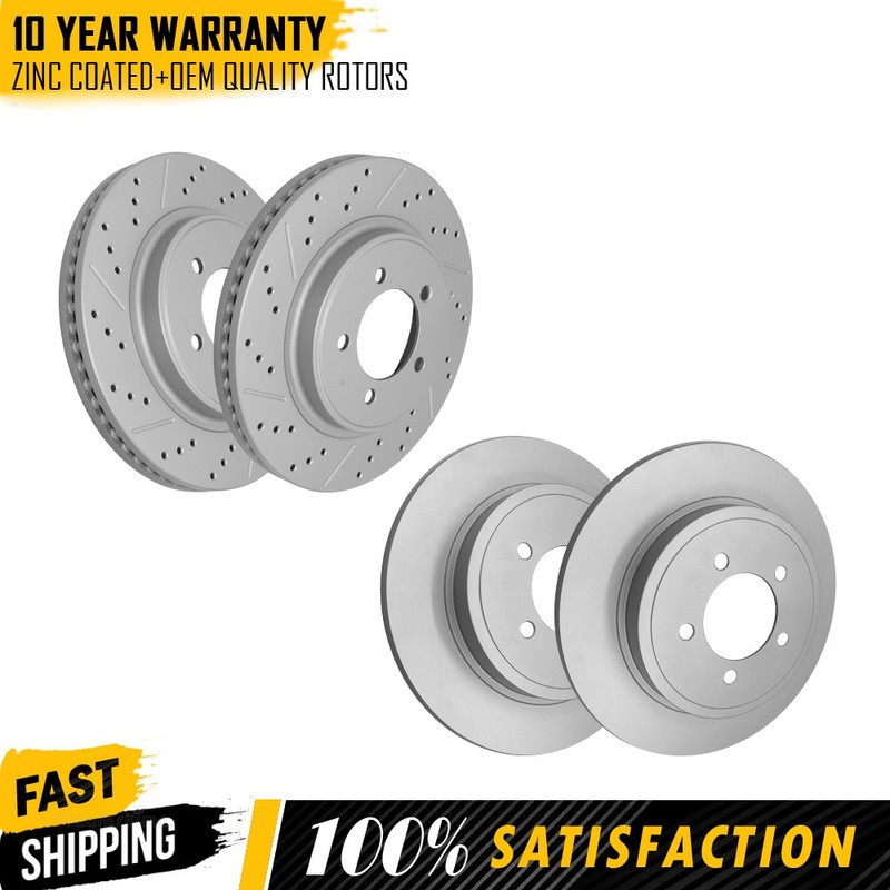 Front + Rear Brake Disc Rotors For Ford Explorer Sport Trac Mercury Mountaineer