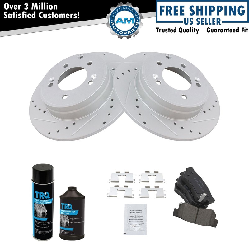 Rear Brake Pad & Rotor Kit For 2006-2008 Hyundai Sonata