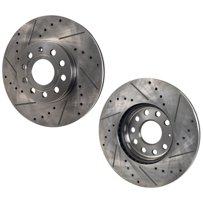Front Brake Disc Rotors for VW MB Mercedes C Class Sedan Volkswagen Taos Jetta