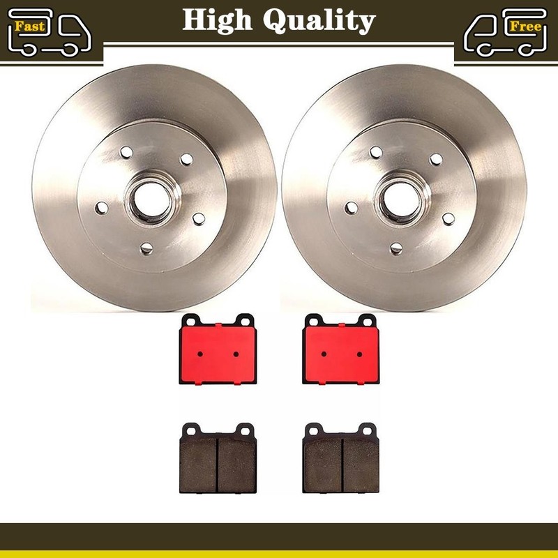 Front Disc Brake Pads Disc Rotors Fits Volkswagen Vanagon 1.6L 1.9L