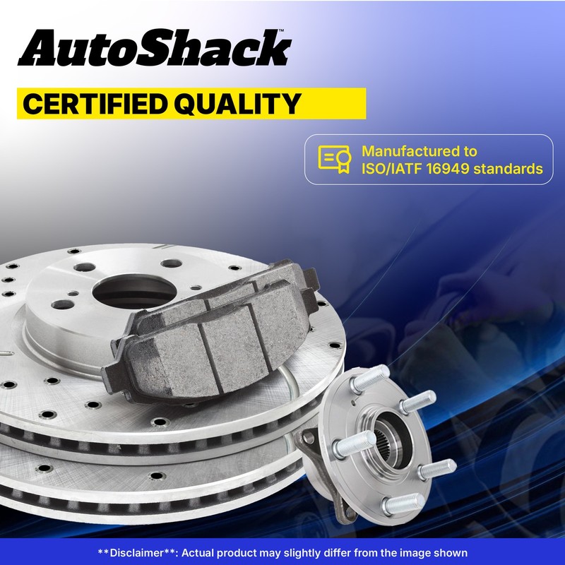Rear Drilled Slotted Brake Rotors Premium Pads Hubs for Hyundai, Sonata 11-14 gallery