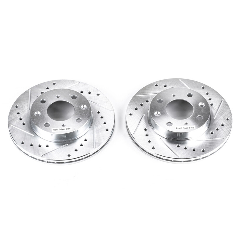 PowerStop JBR304XPR Front Evolution Drilled & Slotted Rotors for Honda Civic gallery