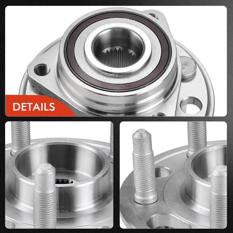 Disc Brake Rotor &Pad + Hub Bearing for Chevrolet Malibu Buick LaCrosse Front gallery