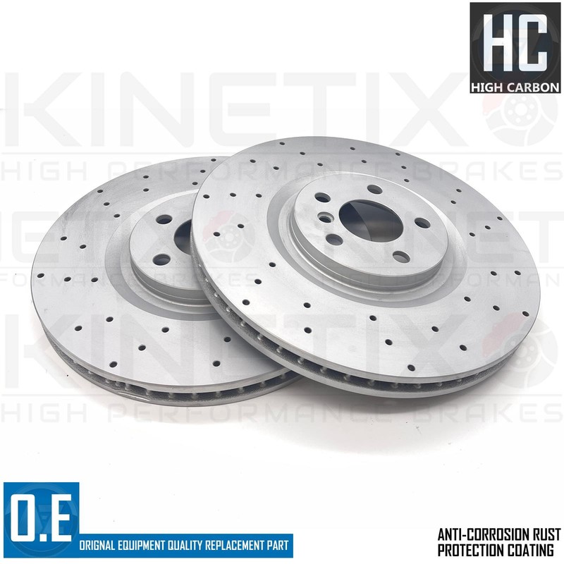 FOR BMW 128ti M135i M235i F39 F40 F44 DRILLED FRONT BRAKE DISCS PADS WIRE 360mm gallery