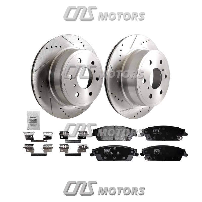 Rear Drilled Rotors Brake Pads For GMC Yukon /GMC Yukon XL2015-2020