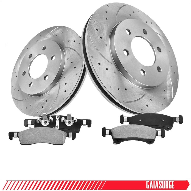 Front Brake Rotors + Brake Pads for FORD F-150 2010-2013 2014 6 Lug Models