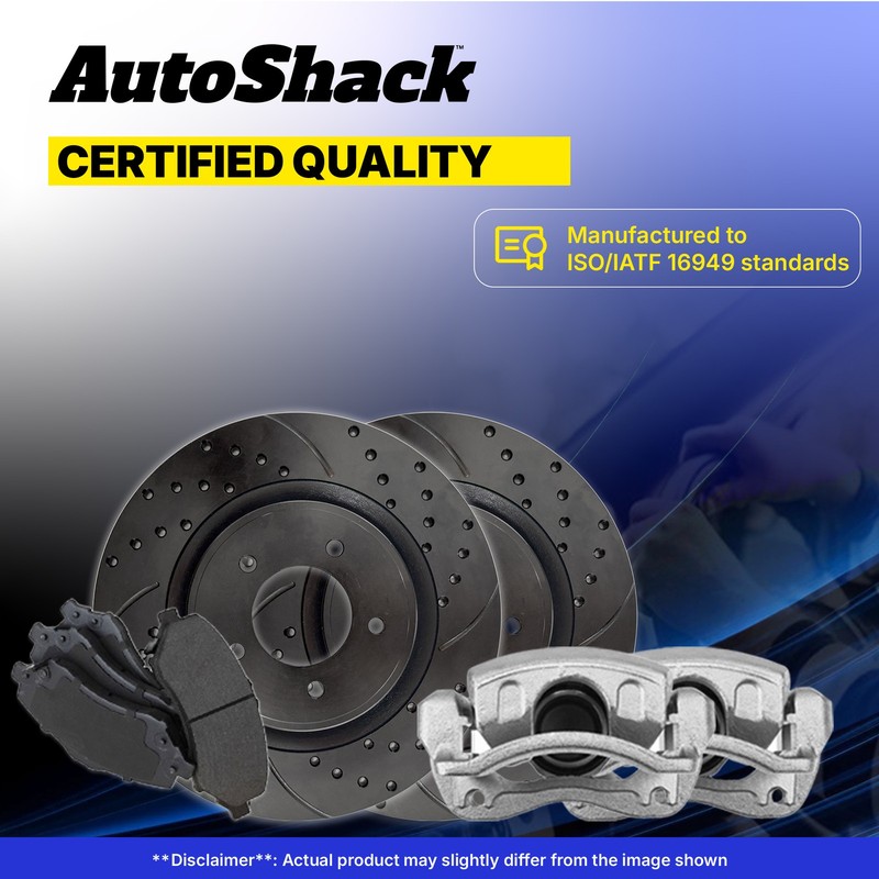 Front Rear Drilled Slotted Brake Rotors Pads Calipers for Chrysler, 200 13-14 gallery