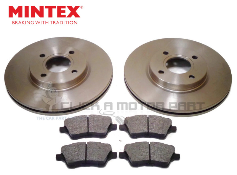 Mintex Front 2 Brake Discs And Pads Set For Ford B-Max All Models 2012-2018