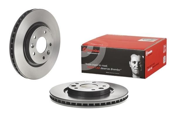 2X Brembo 09.C545.11 Front Vented Brake Discs Fits Nissan Renault Kadjar Koleos
