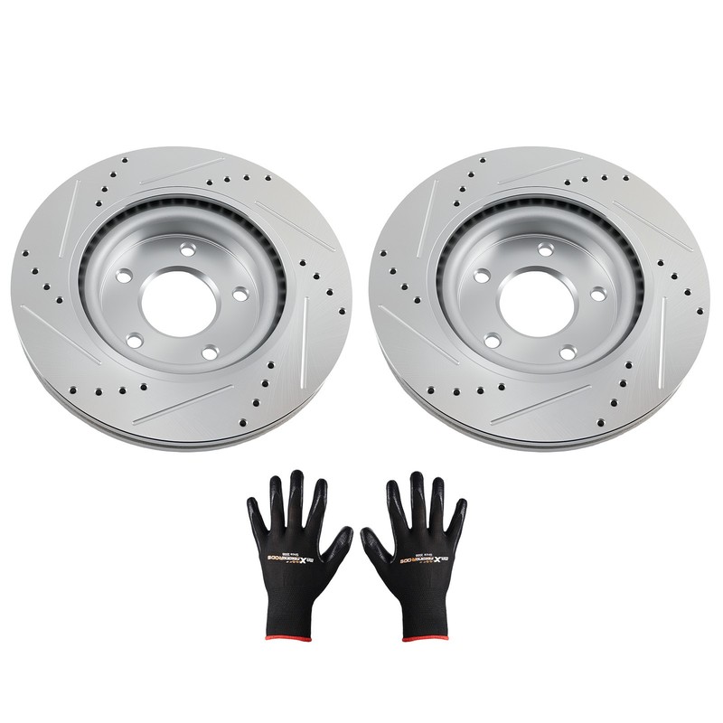 295.5 mm Front Drilled & Slotted Brake Rotors For Nissan Altima 2007-25 S-31464