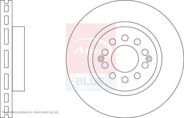 2x APEC Front Brake Discs for MG ZS SUV 2017- 280mm Vented SDK7369 gallery