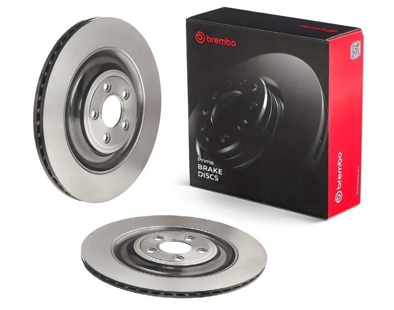 Brembo 09.D434.11 Prime UV Coated PVT Brake Rotors – Rear Pair