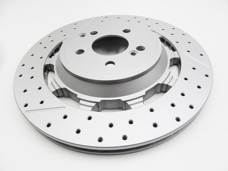 2x Rear Right Left Brake Rotors A2224232012 Fit Mercedes W222 S63 S65 AMG 2014- gallery