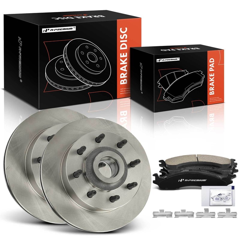 6x Front Disc Brake Rotor & Ceramic Brake Pad for Dodge B3500 B2500 Ram 3500 Van
