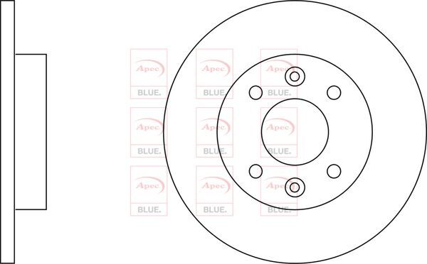 Brake Discs Pair Front FOR RENAULT CLIO 107bhp I 1.8 95->98 CHOICE2/2 Blue gallery