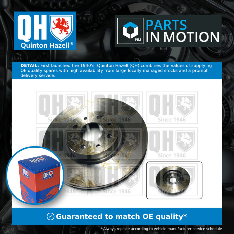 2x Brake Discs Pair Vented fits FIAT BRAVO 1.4 Front 07 to 14 281mm Set QH New
