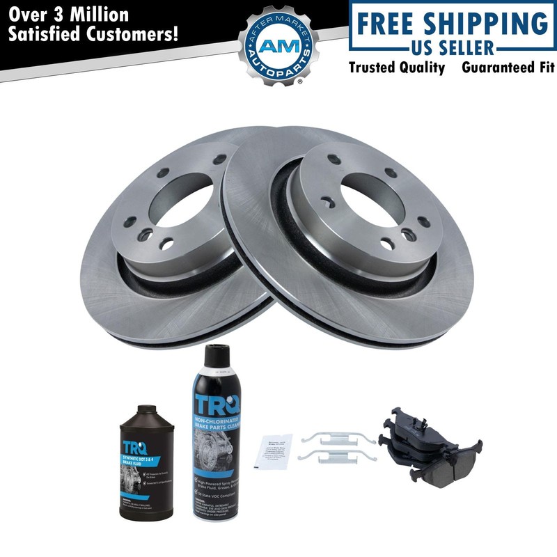 Rear Brake Pad & Rotor Kit Ceramic Fits 1996-1997 BMW 328i