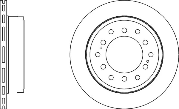 FOR TOYOTA LAND CRUISER PRADO GRJ120 4.0 REAR VENTED BRAKE DISCS&PADS SET 312 MM gallery