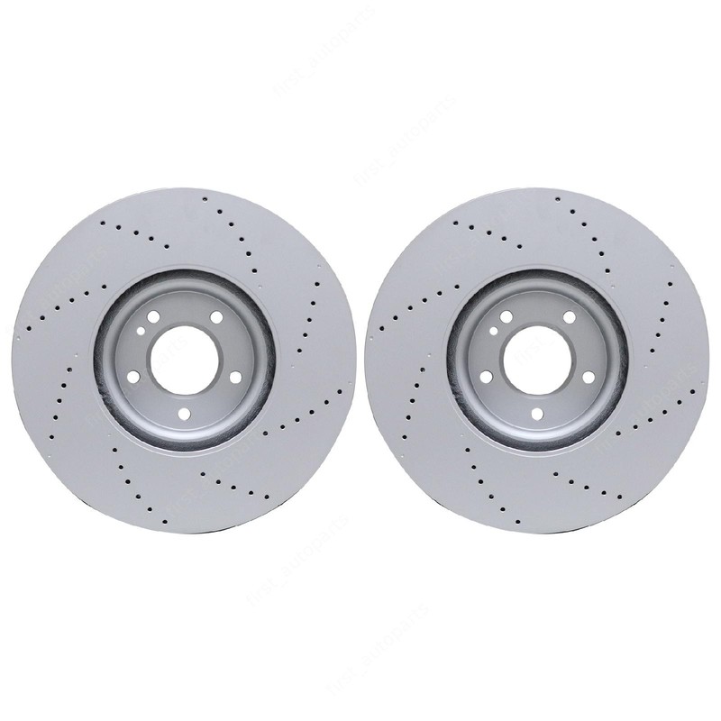 2* Front L＆R Side Brake Discs Rotors Fits For 2019-2023 Mercedes G63 AMG US gallery