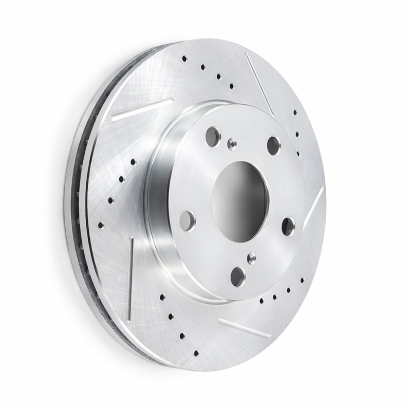 FRONT 10.04 " Drilled and Slotted Brake Rotors for 1992- 2001 Toyota Camry 4 Cyl gallery