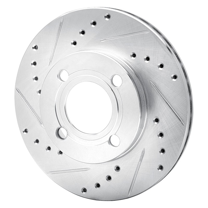 For Audi Coupe 85-87 DFC Premium Drilled & Slotted Front Driver Side Brake Rotor gallery