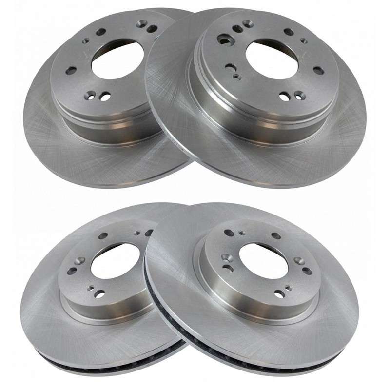TRQ Front & Rear Brake Rotors Set For 2002-2004 Honda CR-V gallery
