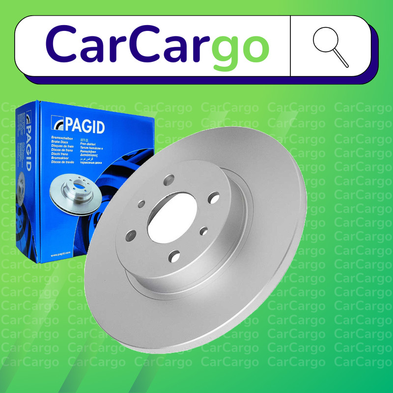 Pagid Solid Front Brake Discs Pair For Fiat Punto 90 1.6 1994-1997 257 mm