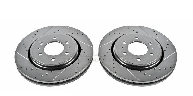 Power Stop AR85108XPR Front Evolution Drilled & Slotted Rotor Pair