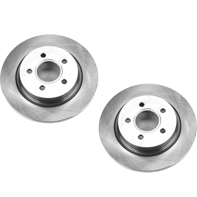 SET-P15EBR1066-2 Powerstop Brake Discs 2-Wheel Set Rear for Volvo C30 C70 V50