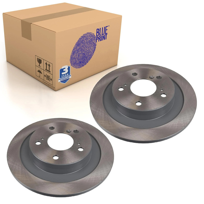 Pair of Rear Brake Disc Fits Honda Civic IX OE 42510TV8E00 Blue Print ADH243132