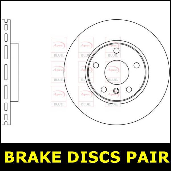 Brake Discs Pair Front FOR MINI R61 PACEMAN 1.6 2.0 12->16 Diesel Petrol Blue gallery