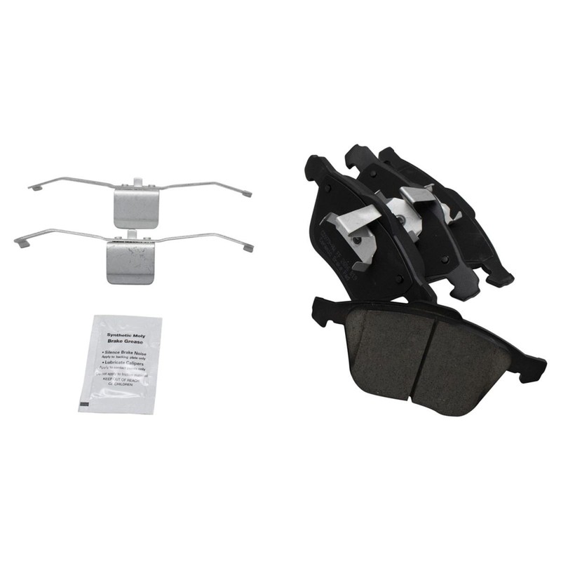 Front Ceramic Brake Pad & Rotor Front & Rear Kit w/Fluids for Volvo XC90 gallery