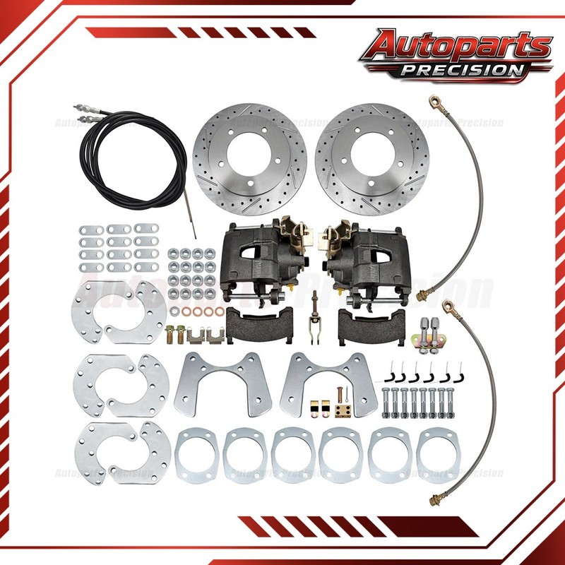 9-Inch Ford Rear Disc Brake Conversion Kit F-150 Bronco Pre-1987 w/ E-Brake