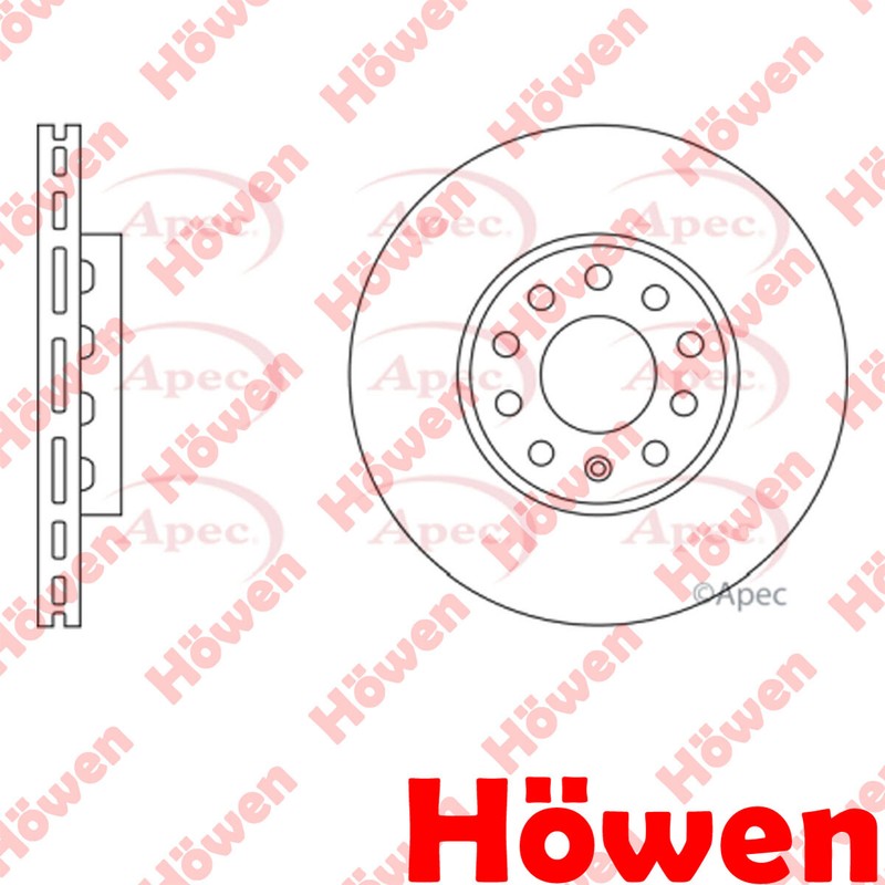 Fits Audi A4 1995-2009 VW Passat 1997-2005 Brake Disc Front Howen 8E0615301Q